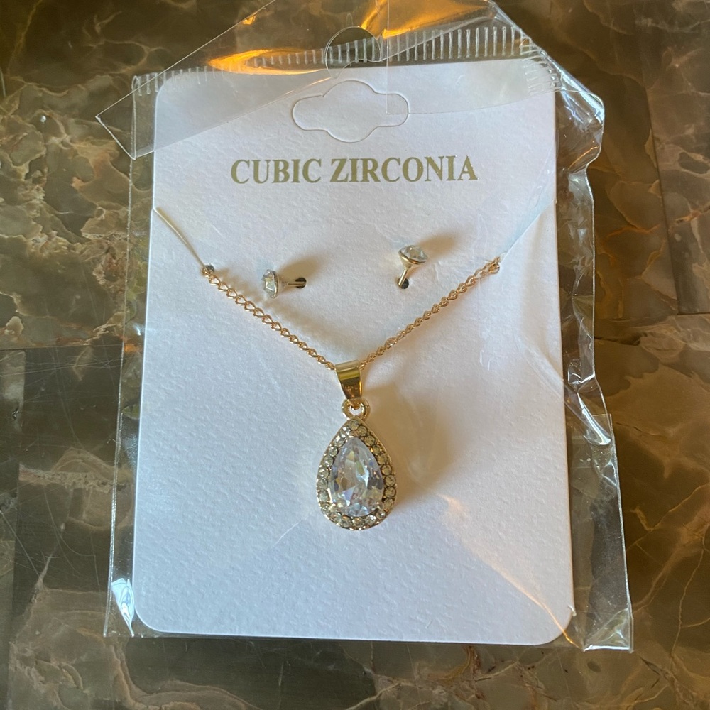 Necklace and earrings